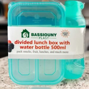 Divided Lunch Box + 500ml Bottle